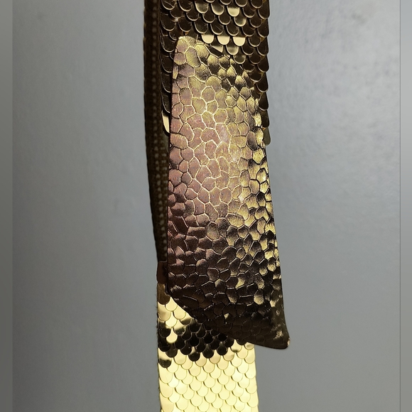 Statement Vintage Gold Metal Snake Belt Stretch main image 4